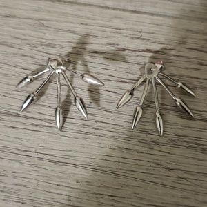 Sterling silver Spiked earrings